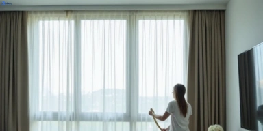 Delicate sheer drape cleaning doncaster-vic Matty Curtain Cleaning