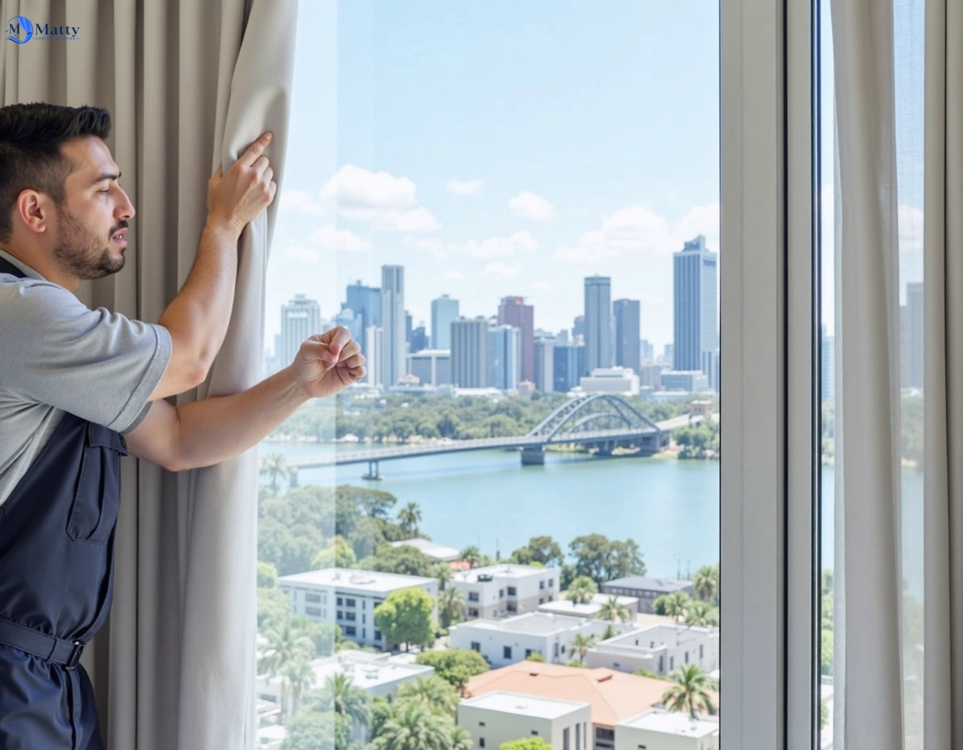 Professional curtain steam cleaning service doncaster-vic QLD by Matty Curtain Cleaning