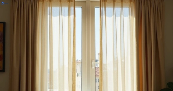 Dull dusty drapes in doncaster-vic before professional cleaning